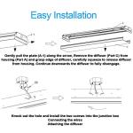 4-Pack 4FT LED Light Fixtures 4400lm 4000K