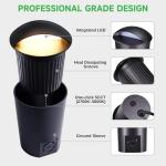 Adjustable LED In-Ground Landscape Lighting, 4 Pack