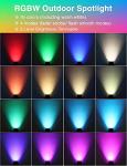 RGBW Color Changing Waterproof Landscape Well Lights