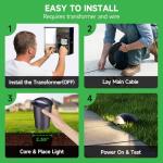 Adjustable LED In-Ground Landscape Lighting, 4 Pack