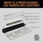 LED Hardscape Step Lights for Retaining Walls