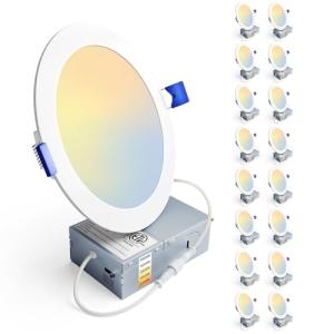 16 Pack Dimmable 6 Inch LED Recessed Lights