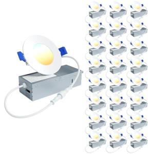 Ensenior 24 Pack Dimmable LED Recessed Lights