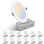 12 Pack Dimmable 6 Inch LED Ceiling Lights