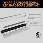 UL Listed 12" LED Hardscape Wall Light