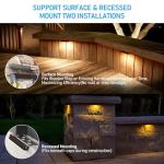 LEONLITE 8-Pack LED Hardscape Step Lights