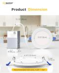 6 Pack 4 Inch Dimmable LED Recessed Lights