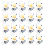 20 Pack Ultra-Thin Dimmable LED Recessed Lights