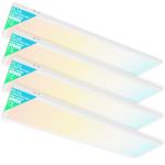 4-Pack 1x4 LED Flat Panel Ceiling Lights