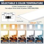 Allsmartlife 4-Pack Dimmable LED Flat Panel Lights