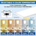 Allsmartlife 1x4FT LED Flat Panel Light 2-Pack