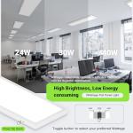 4-Pack 1x4 LED Flat Panel Ceiling Lights