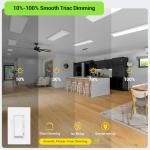2-Pack 1x4 LED Flat Panel Ceiling Light