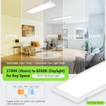 4-Pack 1x4 LED Flat Panel Ceiling Lights