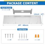 Allsmartlife 1x4FT LED Flat Panel Light 2-Pack