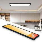 12-Pack 1x4 Dimmable LED Flat Panel Lights