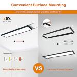 12-Pack 1x4 Dimmable LED Flat Panel Lights