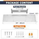 Dimmable 1x4 LED Panel Light, 2-Pack