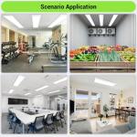 Dimmable 1x4 LED Flat Panel Ceiling Light