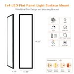 12-Pack 1x4 Dimmable LED Flat Panel Lights