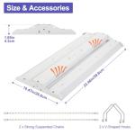 Bekada 2FT 150W LED High Bay Light Fixtures