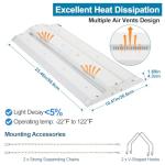 2 Pack 150W High Bay LED Shop Lights