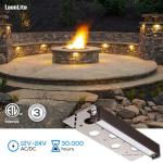 LEONLITE 8-Pack LED Hardscape Step Lights