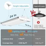 Lightdot 2FT LED High Bay Shop Lights 200W
