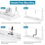 Xbuyee 4-Pack Adjustable High Bay LED Lights