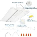 Xbuyee 2-Pack Dimmable LED High Bay Lights
