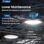 Amico 150W UFO LED High Bay Lights - 6 Pack