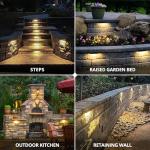 GKOLED 8-Pack Outdoor LED Hardscape Lights