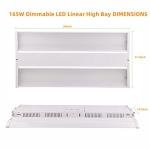165W 2FT LED High Bay Light 5000K