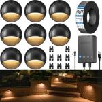 SUNVIE Low Voltage Deck Lights Kit - 8 Pack