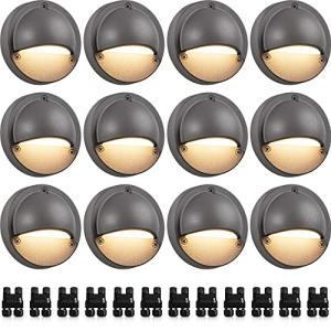 12 Pack Low Voltage LED Deck Lights 3000K