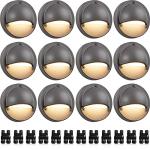 12 Pack Low Voltage LED Deck Lights 3000K