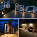 SUNVIE 5W Low Voltage Landscape Deck Lights, 8 Pack