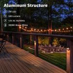 12 Pack Low Voltage LED Deck Lights 3000K