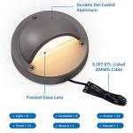 SUNVIE 5W Low Voltage Landscape Deck Lights, 8 Pack