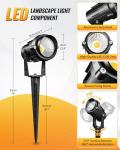 WILAWELS 6W 3000K Warm White LED Landscape Lights