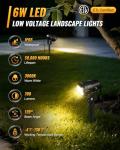 WILAWELS 6W Low Voltage Warm White LED Spotlights