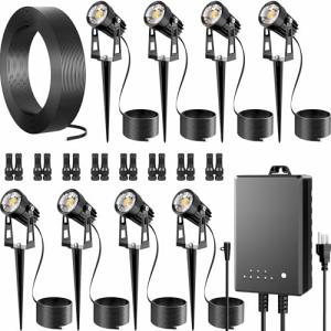 Outdoor LED Landscape Lighting Kit with Transformer