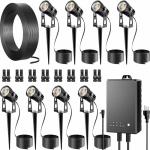 Outdoor LED Landscape Lighting Kit with Transformer