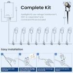 Outdoor LED Landscape Lighting Kit - 8 Pack
