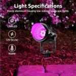 12 Pack RGBW Color Changing LED Landscape Lights