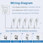 12 Pack RGBW Color Changing LED Landscape Lights