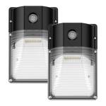30W LED Wall Pack Light with Dusk Sensor, 2 Pack