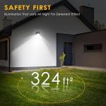 30W LED Wall Pack Light with Dusk Sensor, 2 Pack