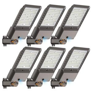 240W LED Parking Lot Lights - 6 Pack