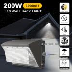 10 Pack 200W LED Wall Pack Lights, Dusk to Dawn